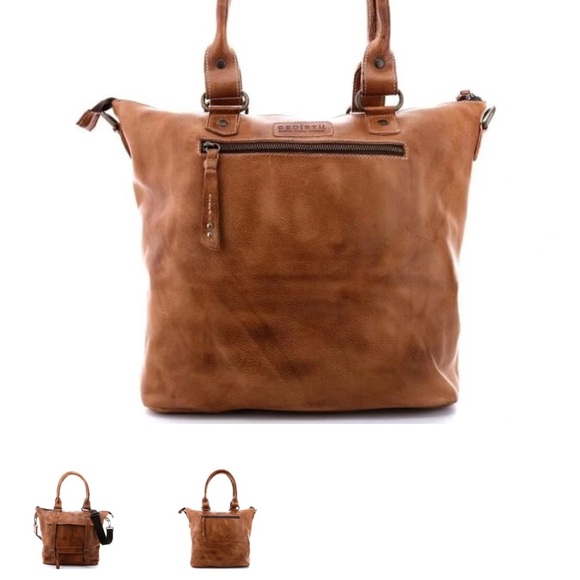 Bed Stu Brown Leather Shoulder Bag - Picture 8 of 9